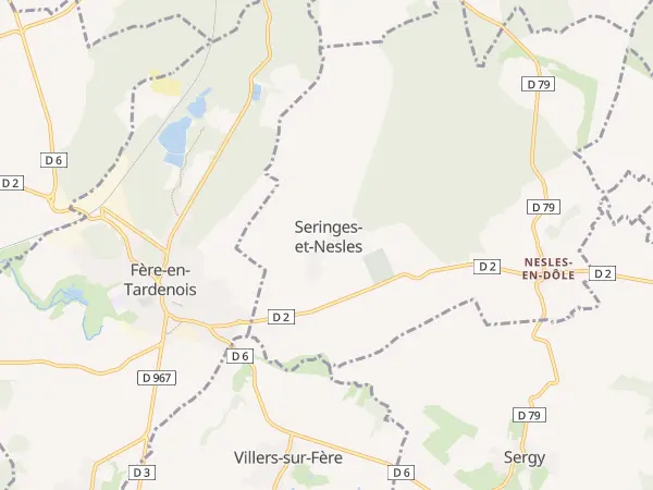 Plan de Seringes-et-Nesles