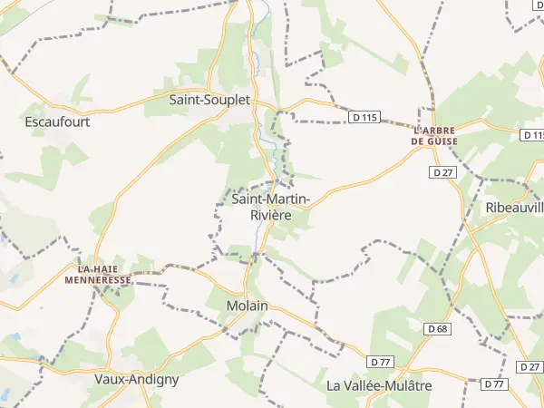 Plan de Saint-Martin-Rivière