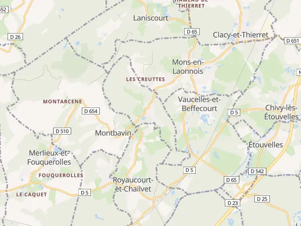 Plan de Bourguignon-sous-Montbavin