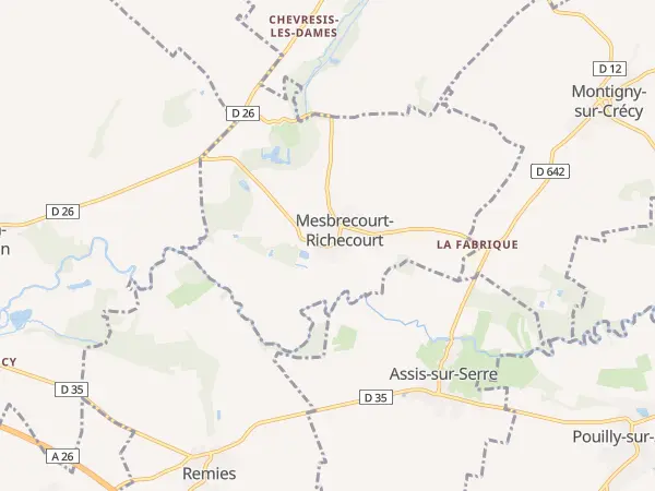 Plan de Mesbrecourt-Richecourt