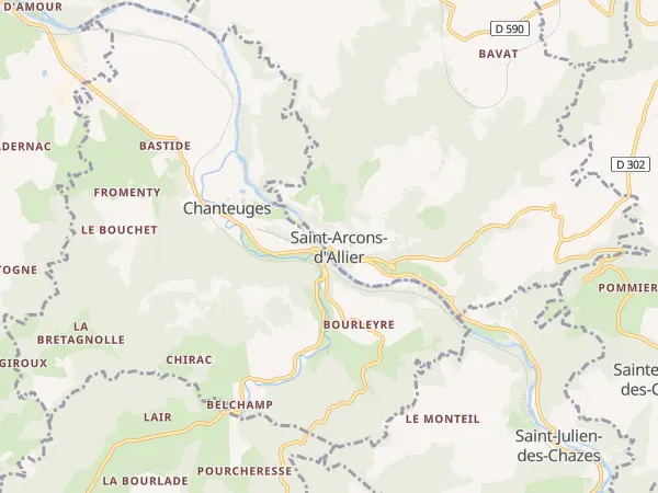 Plan de Saint-Arcons-d’Allier