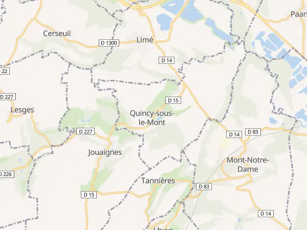 Plan de Quincy-sous-le-Mont