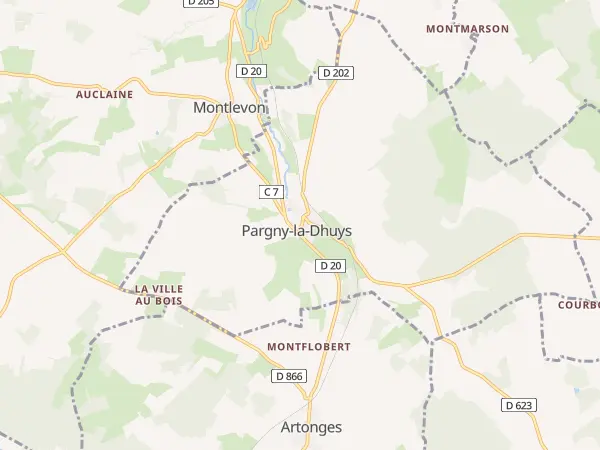 Plan de Pargny-la-Dhuys