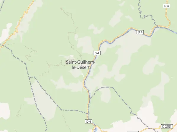 Plan de Saint-Guilhem-le-Désert