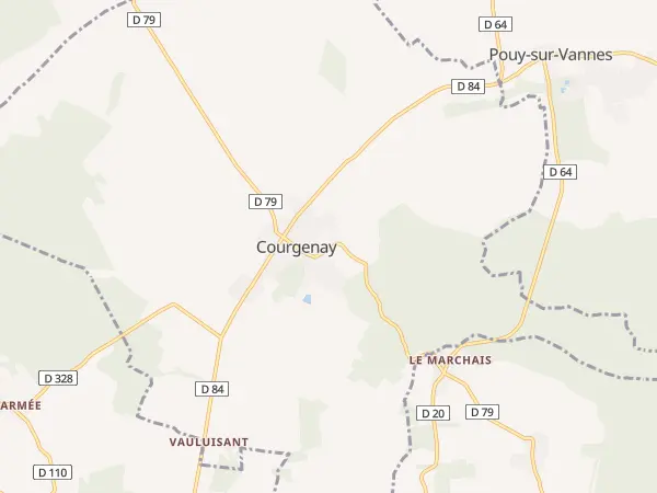 Plan de Courgenay