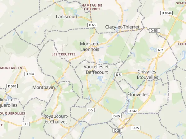 Plan de Vaucelles-et-Beffecourt