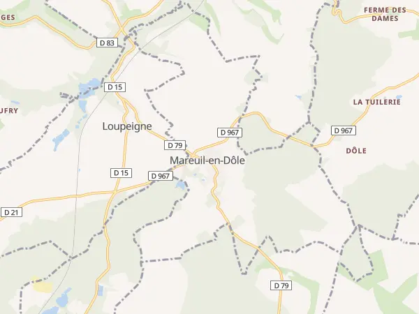 Plan de Mareuil-en-Dôle