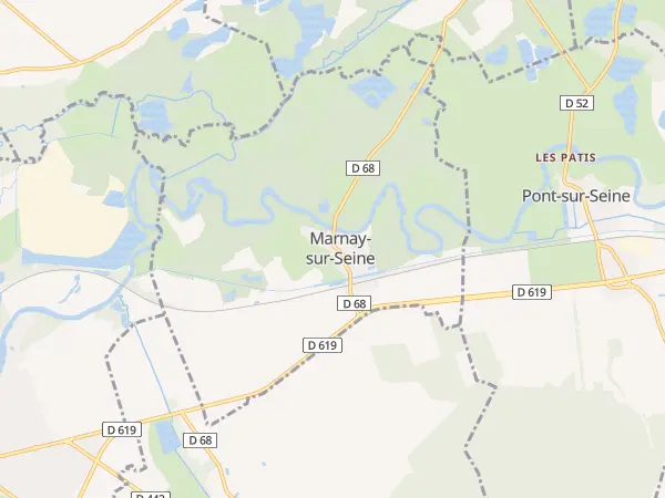 Plan de Marnay-sur-Seine