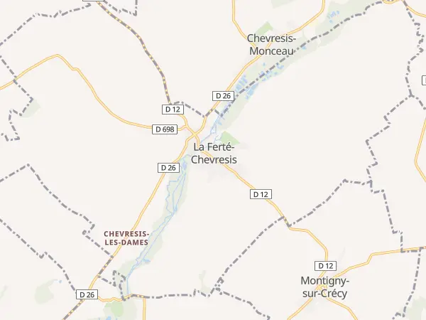 Plan de La Ferté-Chevresis
