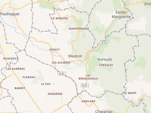 Plan de Mazerat-Aurouze