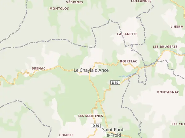 Plan de Saint-Paul-le-Froid