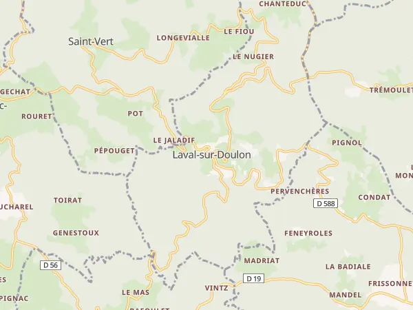 Plan de Laval-sur-Doulon