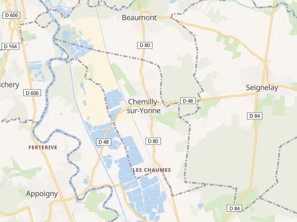 Plan de Chemilly-sur-Yonne