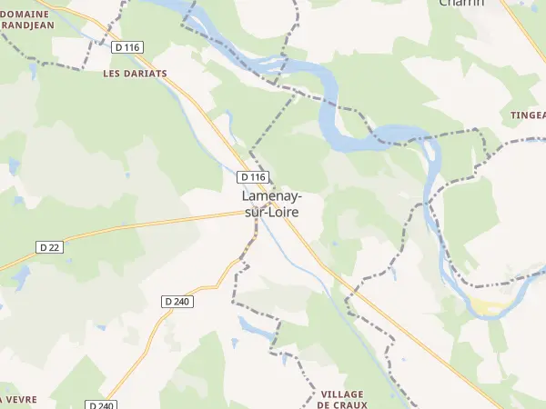Plan de Lamenay-sur-Loire