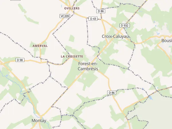 Plan de Forest-en-Cambrésis
