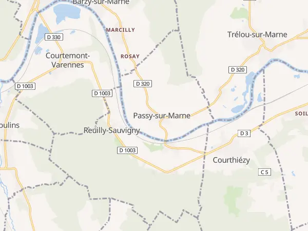 Plan de Passy-sur-Marne