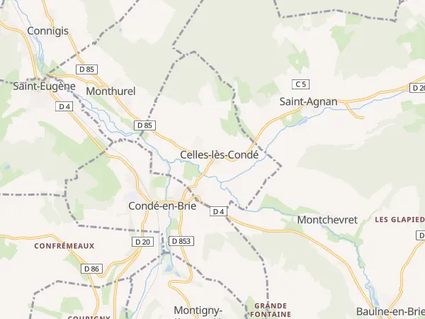 Plan de Celles-lès-Condé