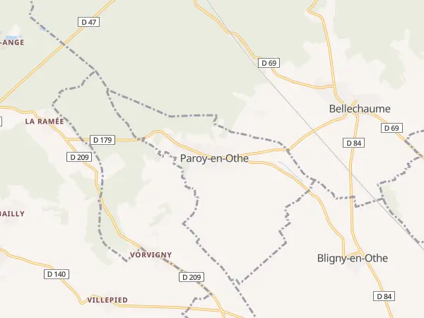 Plan de Paroy-en-Othe