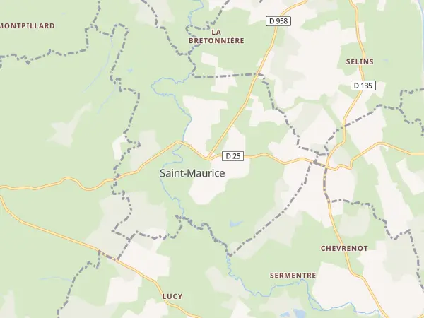 Plan de Saint-Maurice
