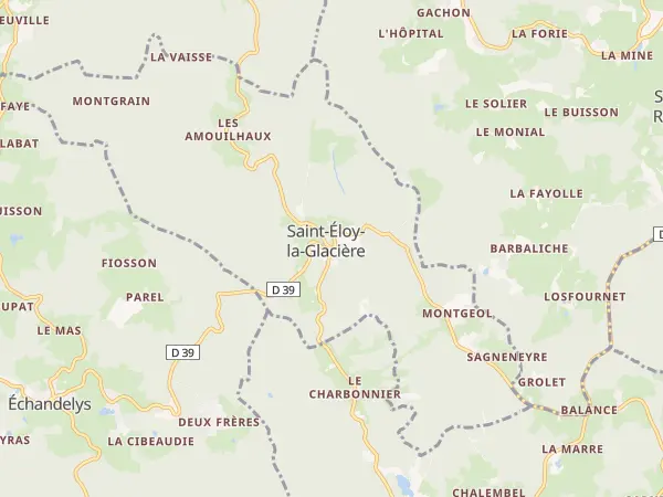 Plan de Saint-Éloy-la-Glacière