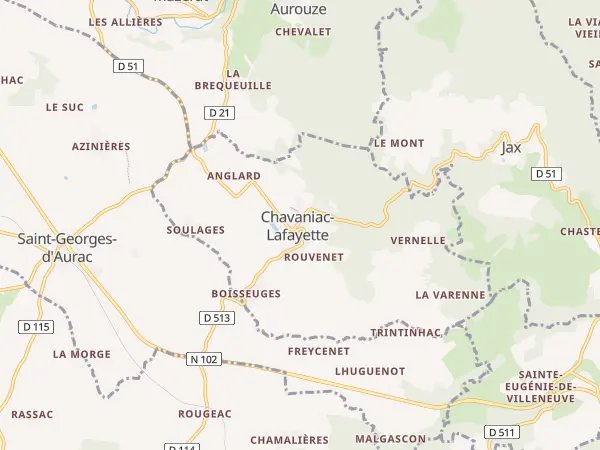 Plan de Chavaniac-Lafayette
