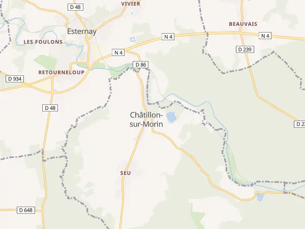 Plan de Châtillon-sur-Morin
