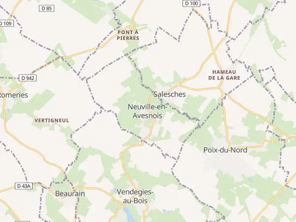 Plan de Neuville-en-Avesnois