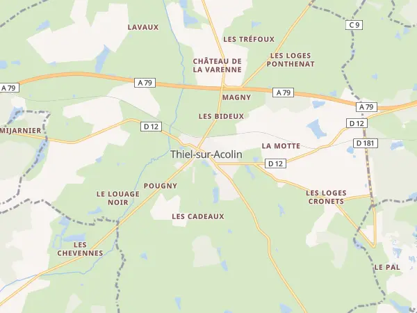 Plan de Thiel-sur-Acolin