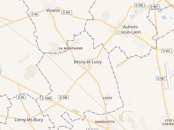 Plan de Besny-et-Loizy