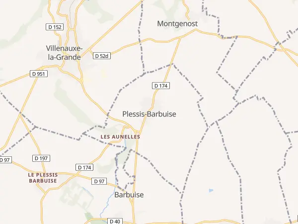Plan de Plessis-Barbuise