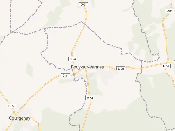 Plan de Pouy-sur-Vannes