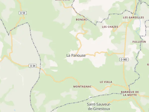 Plan de La Panouse