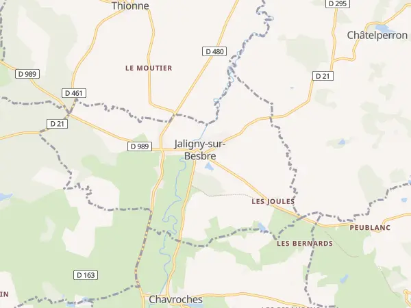 Plan de Jaligny-sur-Besbre