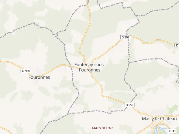 Plan de Fontenay-sous-Fouronnes