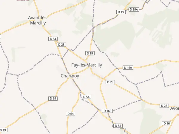 Plan de Fay-lès-Marcilly