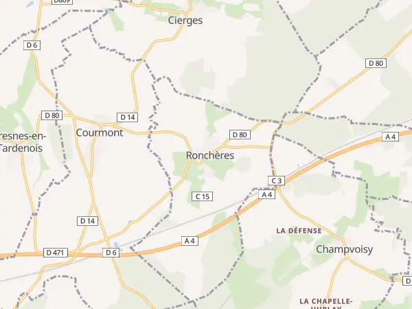 Plan de Ronchères