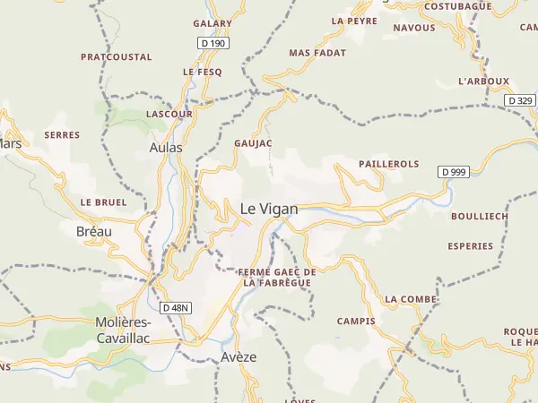 Plan du Vigan
