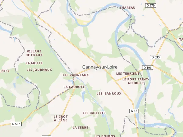 Plan de Gannay-sur-Loire