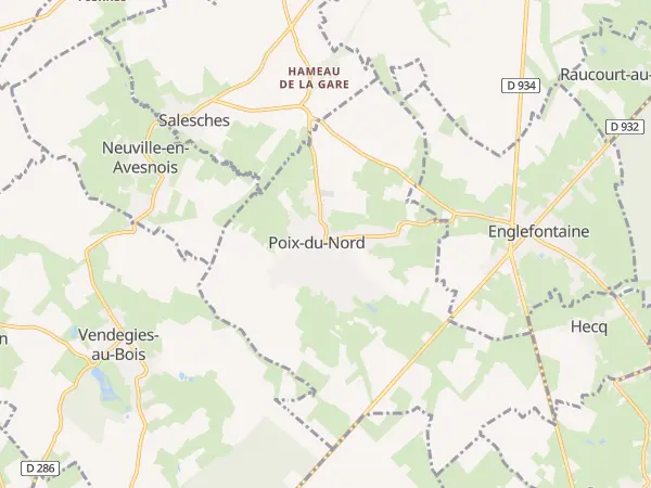 Plan de Poix-du-Nord