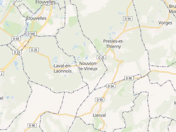 Plan de Nouvion-le-Vineux