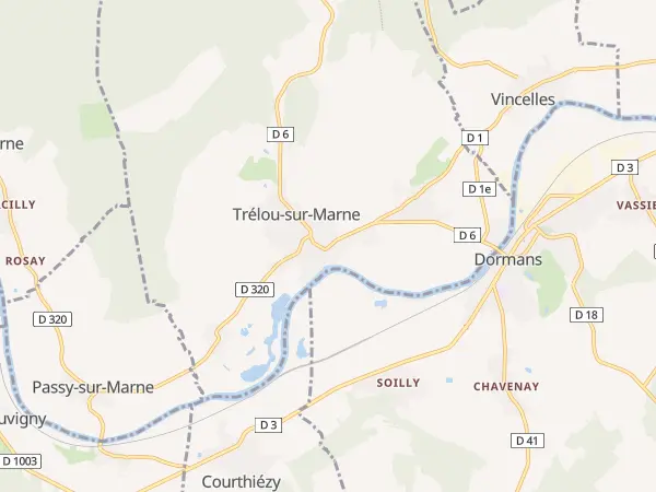 Plan de Trélou-sur-Marne