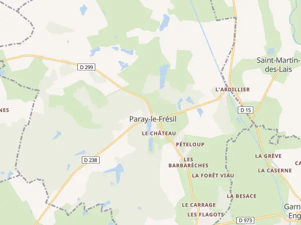 Plan de Paray-le-Frésil