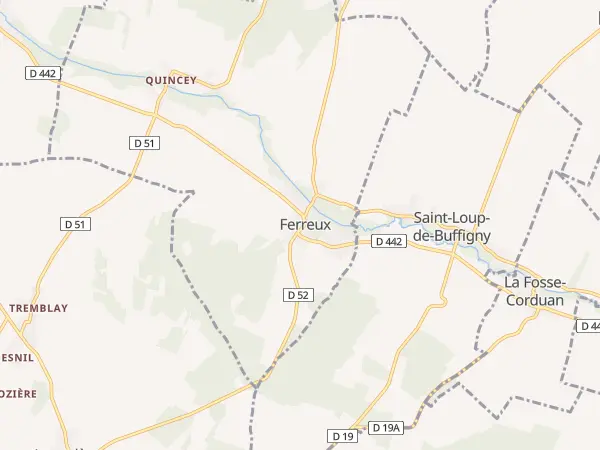 Plan de Ferreux-Quincey