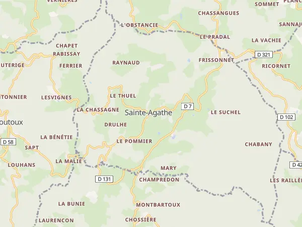 Plan de Sainte-Agathe