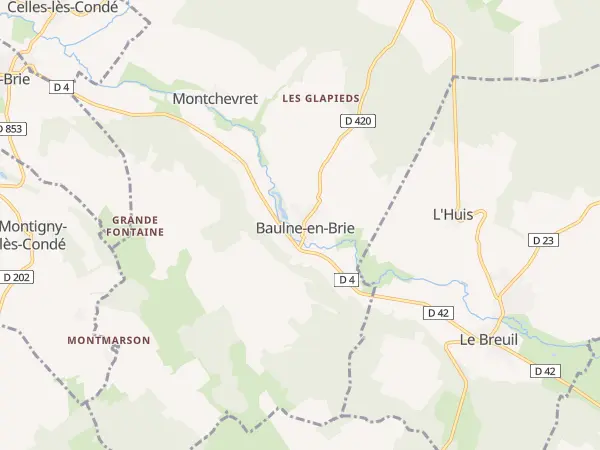 Plan de Vallées en Champagne