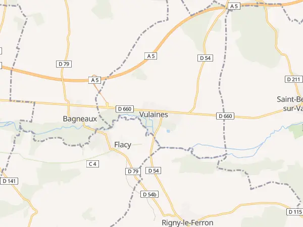 Plan de Vulaines