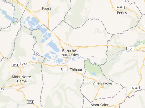 Plan de Bazoches-et-Saint-Thibaut