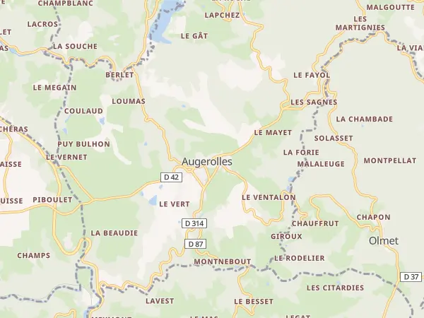 Plan de Augerolles