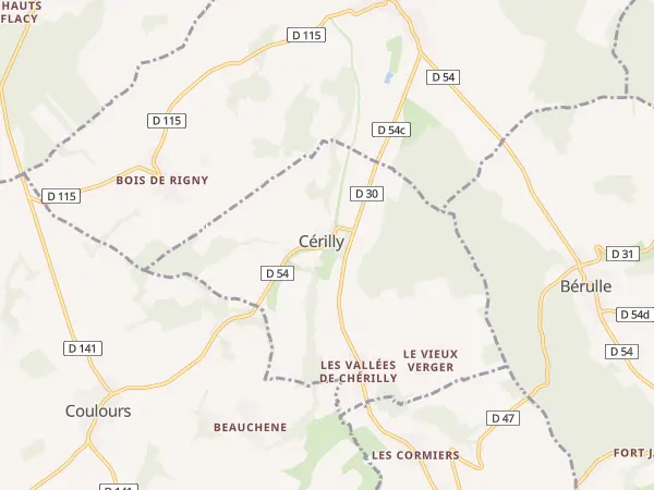 Plan de Cérilly