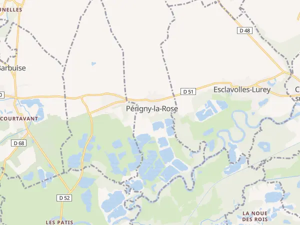Plan de Périgny-la-Rose